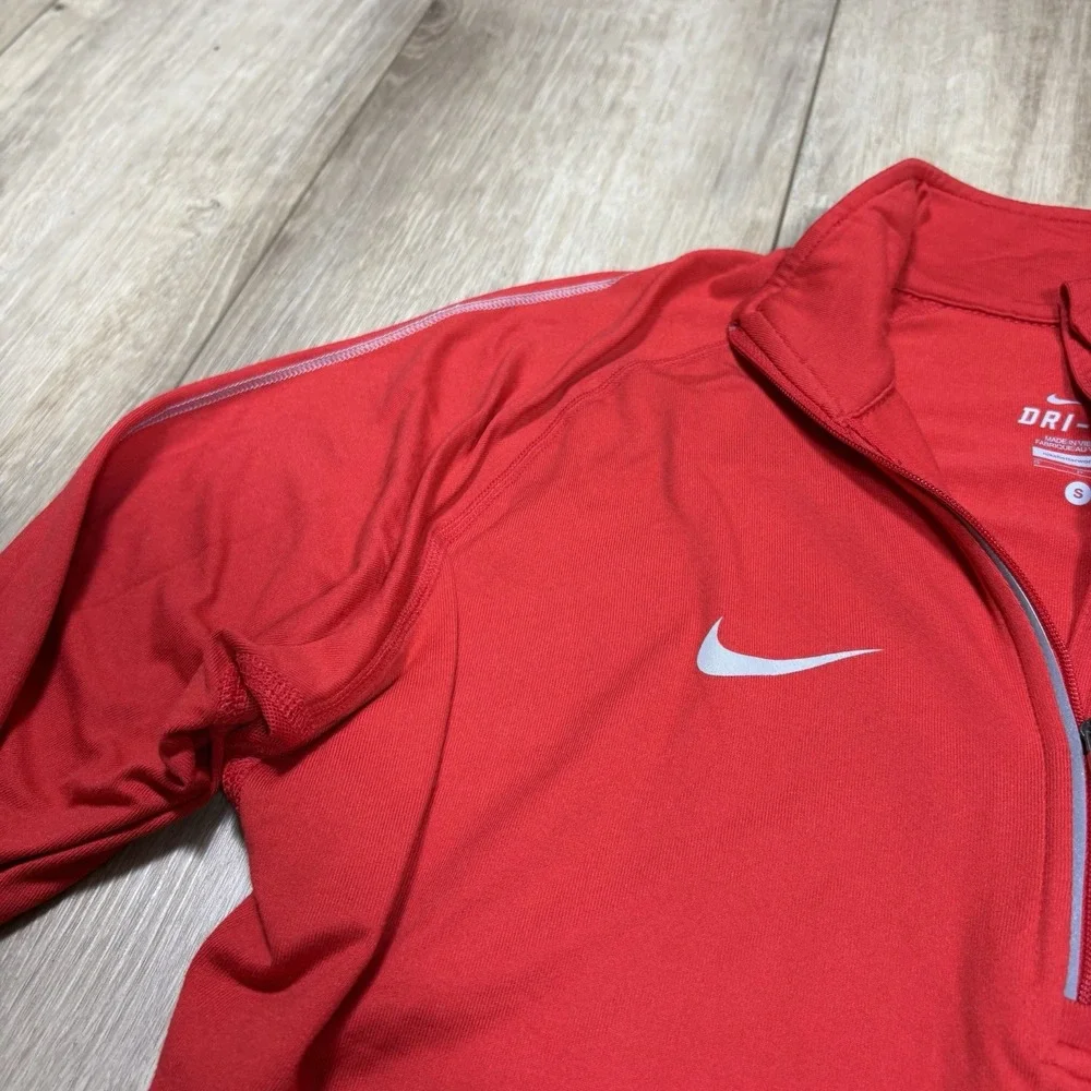Ohio State Buckeyes‎ Pullover Women's Small Red Quarter Zip Nike Swoosh Logo